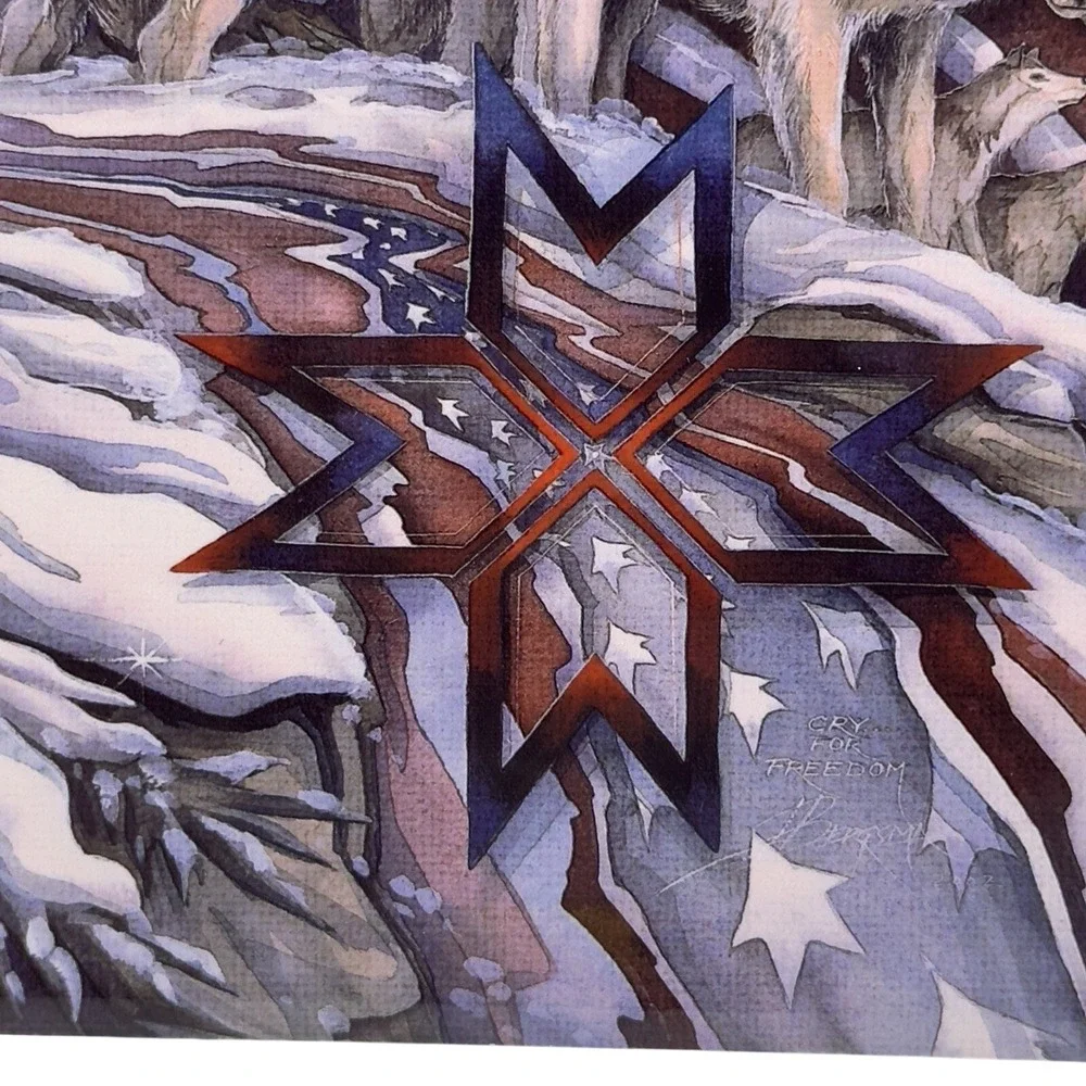 Jody Bergsma Wolf Ceramic Art Tile 8